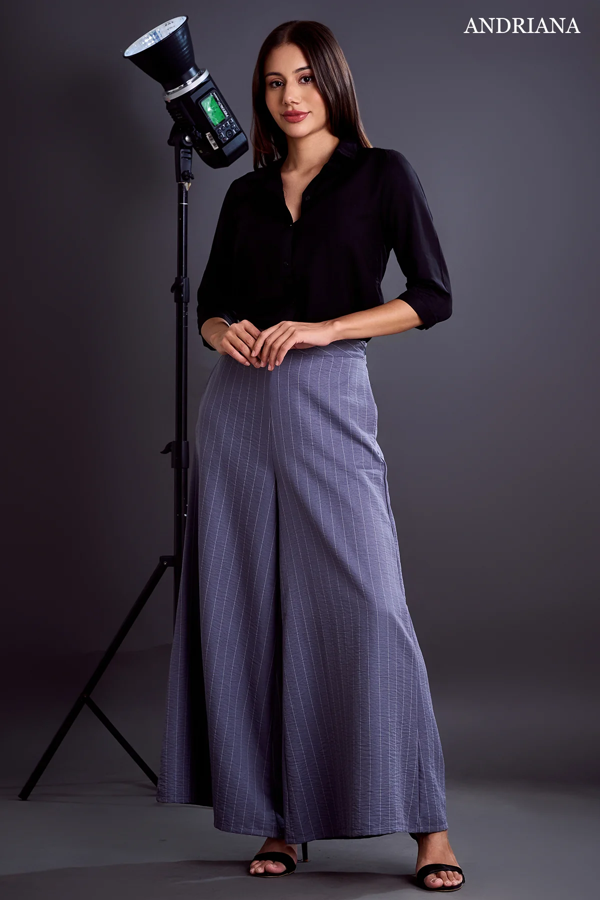 Andriana Women's Stripe Pant - Formal Wear - Image 8