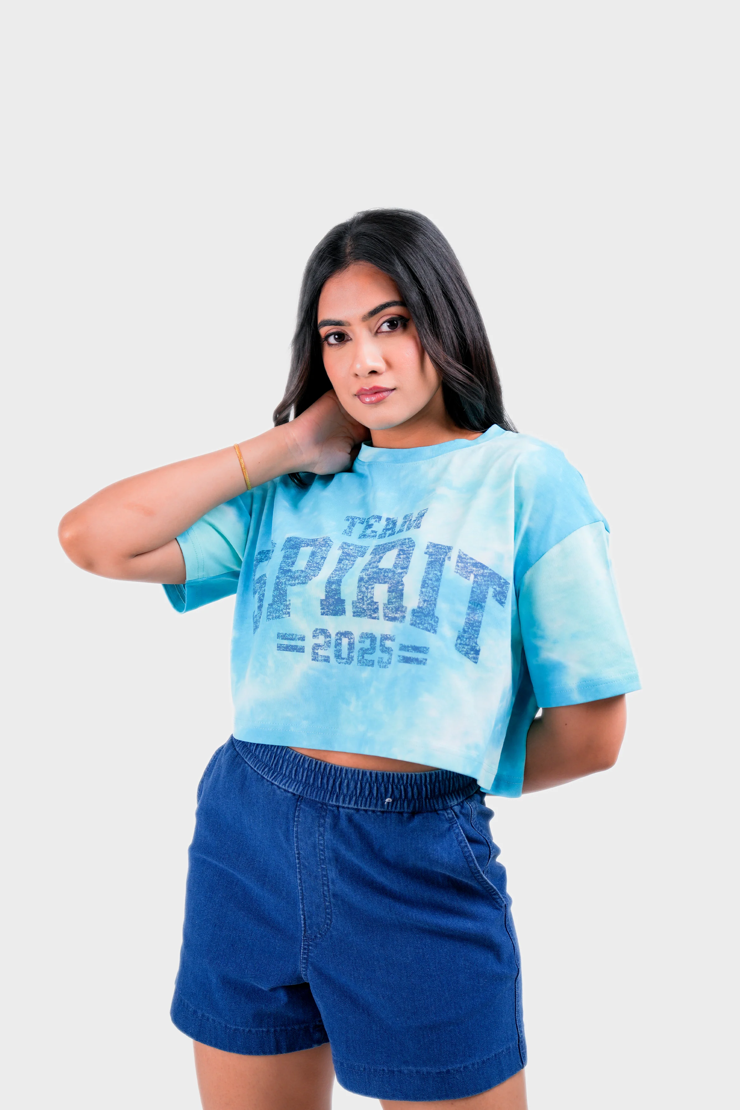 Modano Women's Tie Dye Crop Top - Casual Wear - Image 5