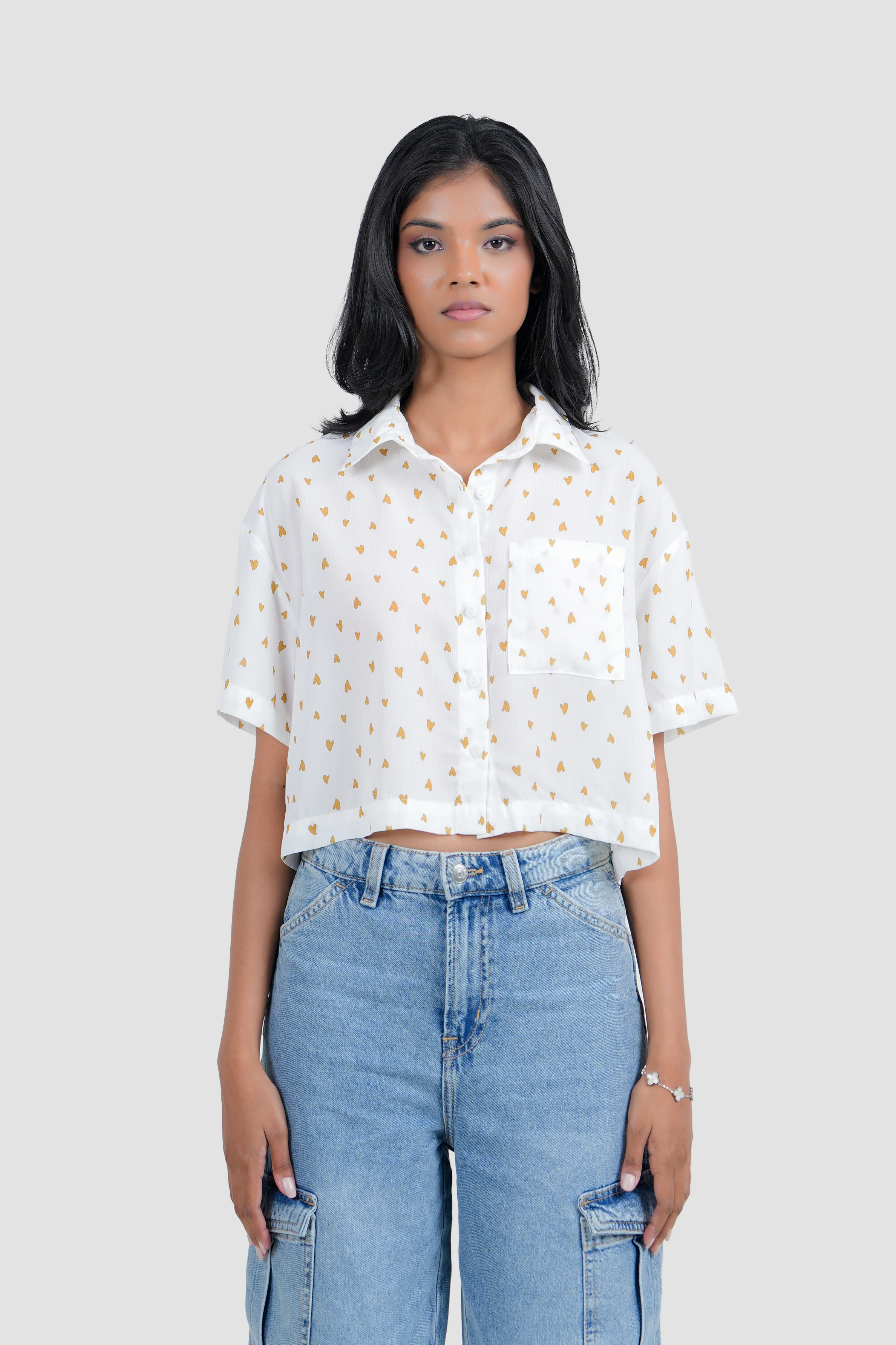 Modano  Women's Crop Shirt- Casual Wear - Image 3