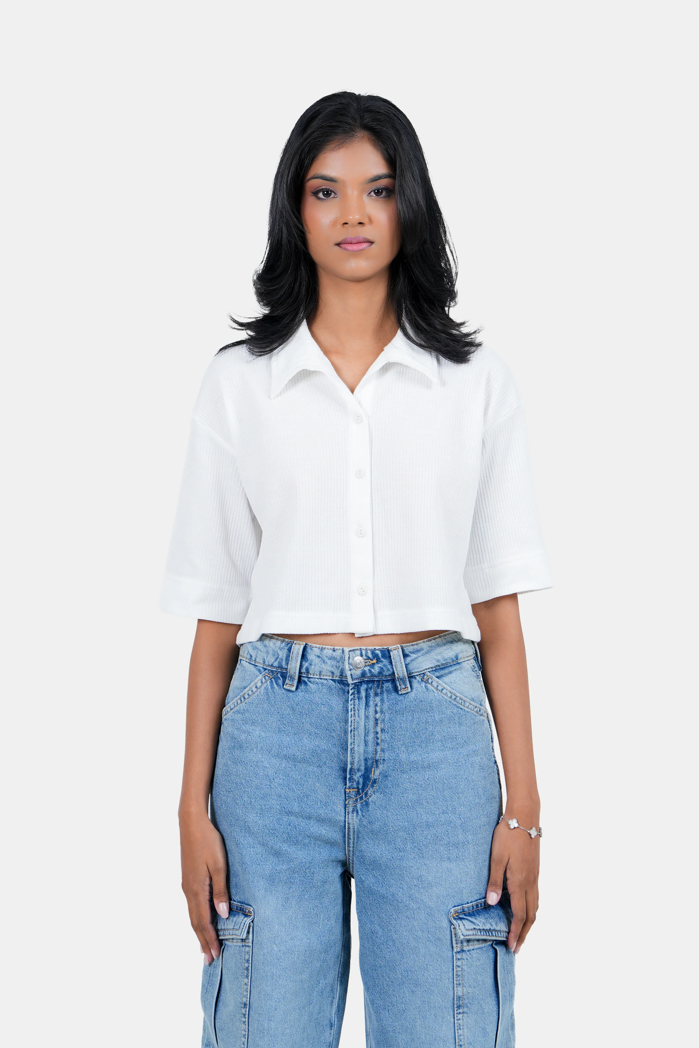 Modano Women's Crop Shirt - Casual Wear - Image 3