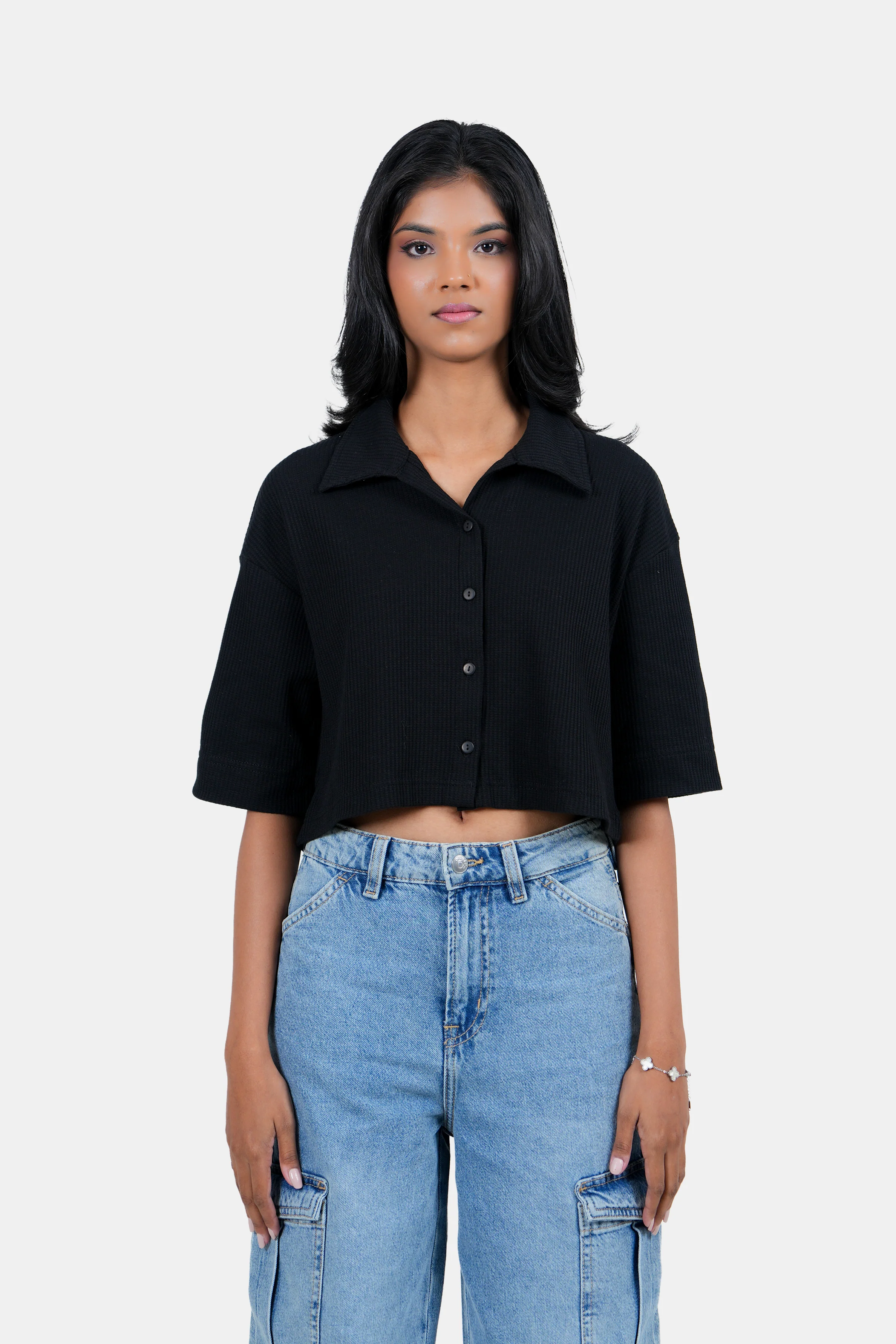 Modano Women's Crop Shirt - Casual Wear - Image 4