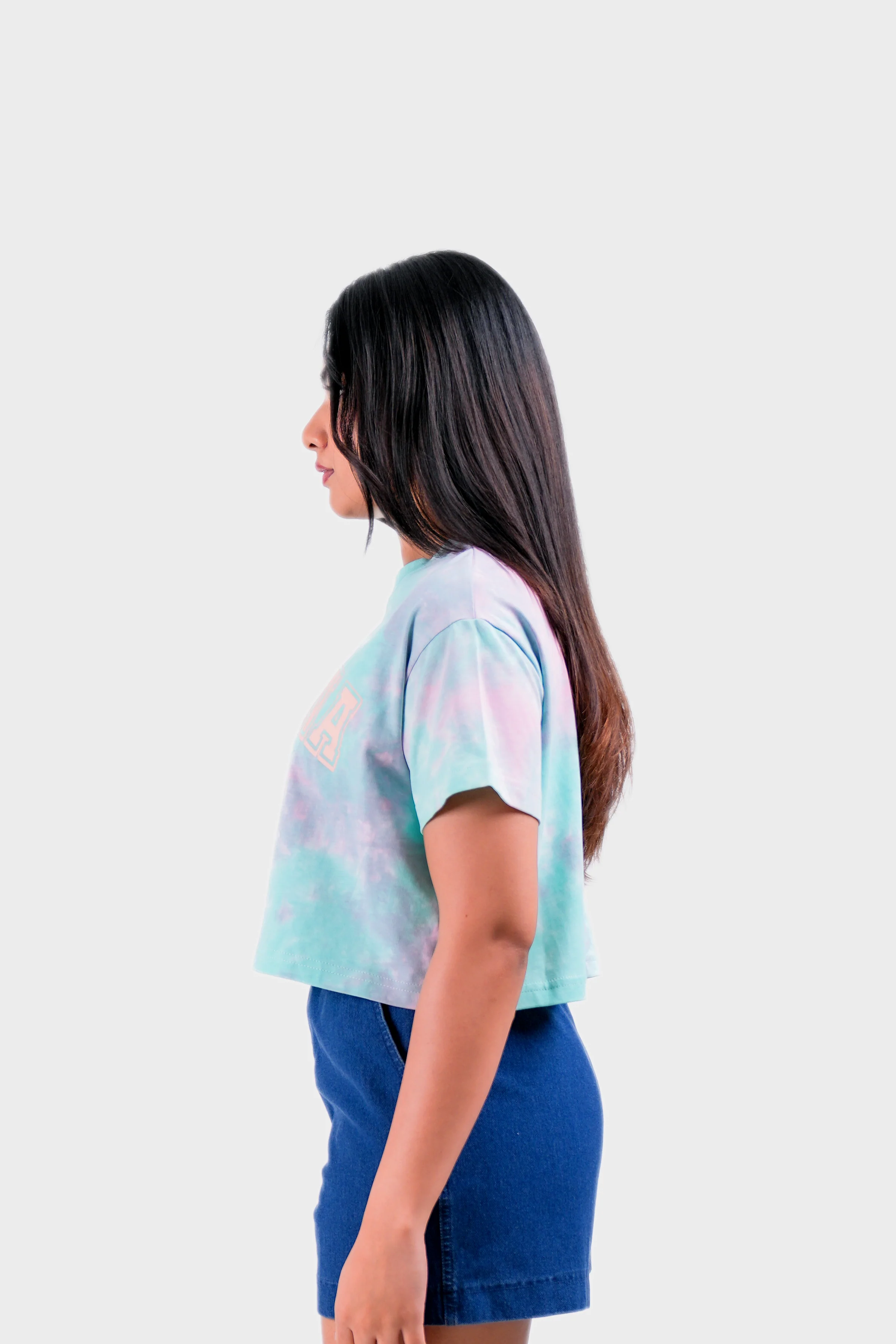 Modano Women's Tie Dye Crop Top - Casual Wear - Image 4